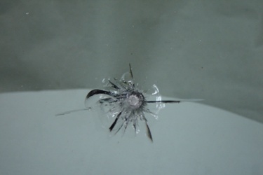 Cracked windshield